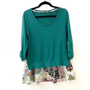 Anthropologie Little Yellow Button Top